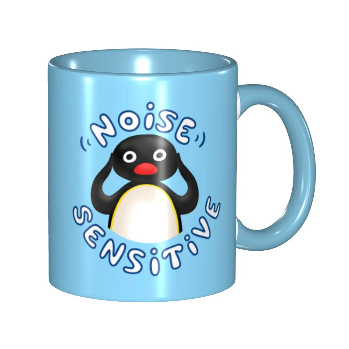 Customized P-Pingus Mug Swiss Children's Clay Animation Ceramic Coffee Mug Creative Gift
