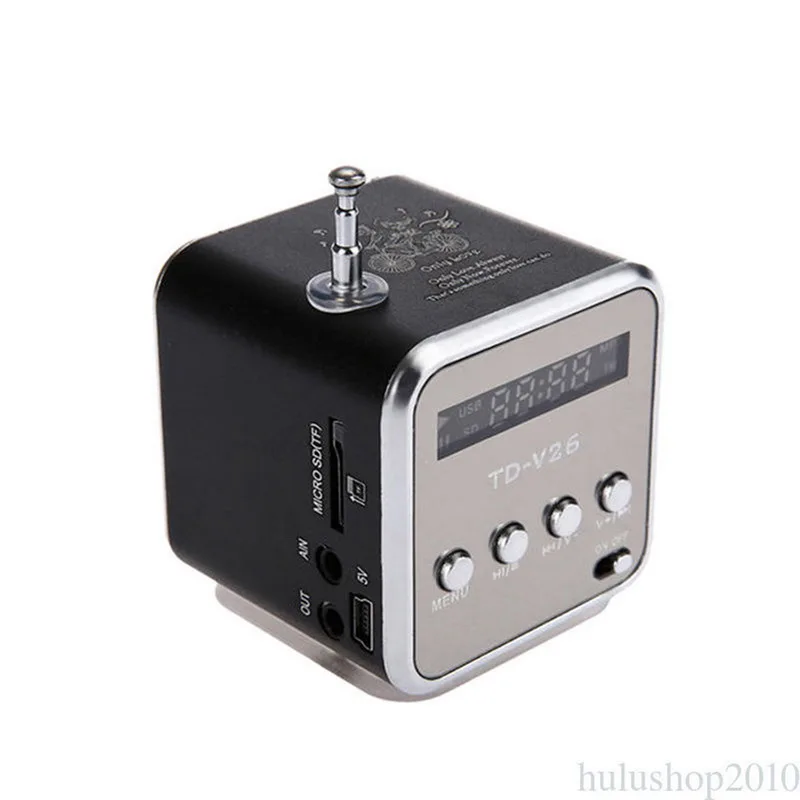 TD-V26 Mini Digital Portable Music MP3 Player Micro SD/TF USB Disk Speaker FM Radio diy electronics