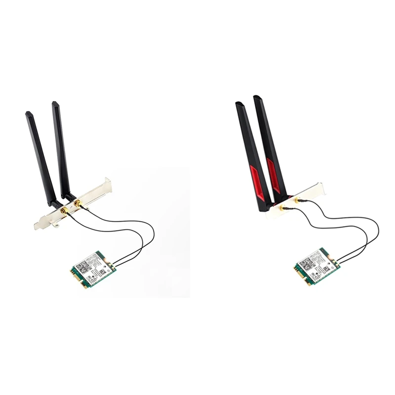 สําหรับ BE200 Wifi 7 M.2 การ์ดบลูทูธ 5.4 BE200NGW 2.4G/5G/6 Ghz อะแดปเตอร์ไร้สายการ์ดเครือข่ายเสาอากาศ (6Dbi) ทนทาน
