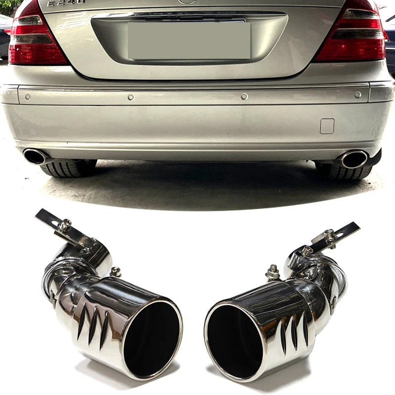 Für Mercedes-Benz W211 Endrohr E300 E280 E260 Modifizierte Auspuff Dual Outlet Endrohr Schalldämpfer Endrohr Auspuff System