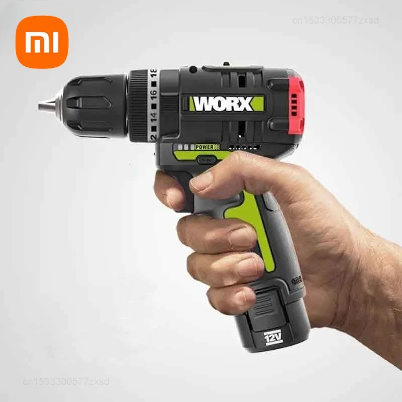 Xiaomi WORX Cordless Electric Drill WU130X 12V 40Nm Brushless Motor for Home Improvement Carpentry Metalworking Repair Tool Set