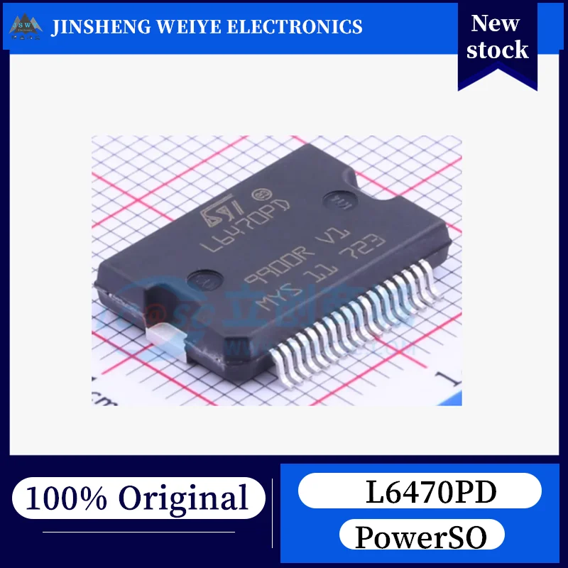 (1/5 piece) L6470PD POWERSO36 Microstep Two-Phase Bipolar Stepper Motor Driver Chip, 100% New, Original, In Stock. Chipset