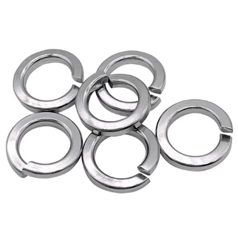 GB93 304Stainless Steel Spring Split Lock Washer Elastic Gasket M1.6 M2 M2.5 M3 M3.5 M4 M5 M6 M8 M10 M12 M14 M16 M20 M24 M27 M30