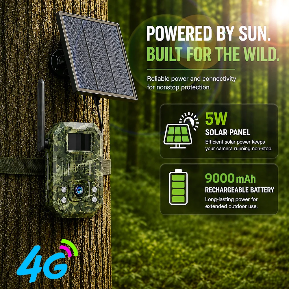 Home Security Game - EU TUYA 4G Solar Trail 940nm