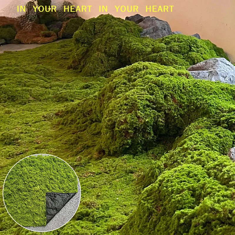 【X】Artificial Moss Landscape Bionic Lawn False Moss Micro Landscape Layout Lawn Bonsai Pottery Paving Landscape Outdoor Indoor