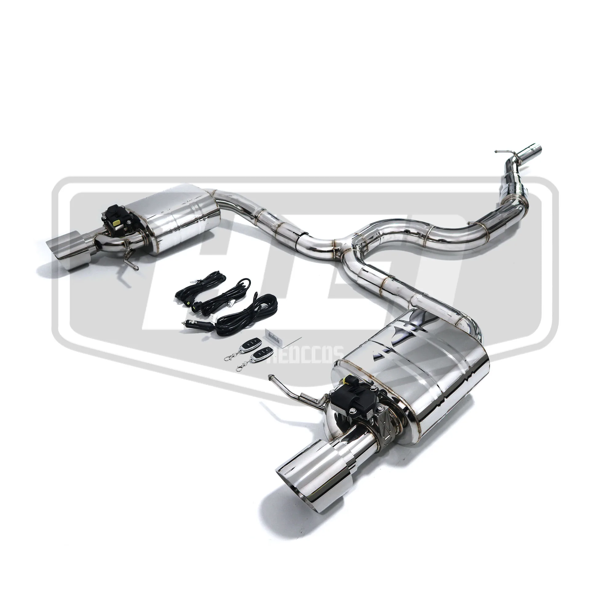 Performance Exhaust Catback with Resonator for VW Passat R36 B6 3.6 V6 Electronic Valve Remote Control Plug Play