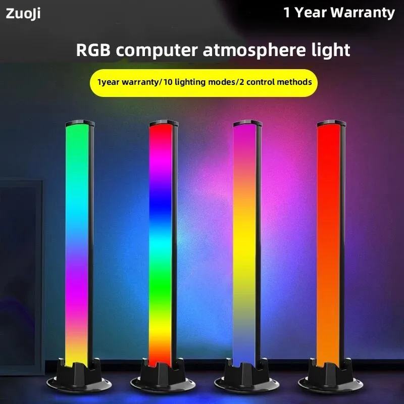 

LED RGB Colorful Bar Lights Smart Gaming Room Decoration Sound Control USB Coloful Table Lamp Desktop Mood Light Home Zigbee