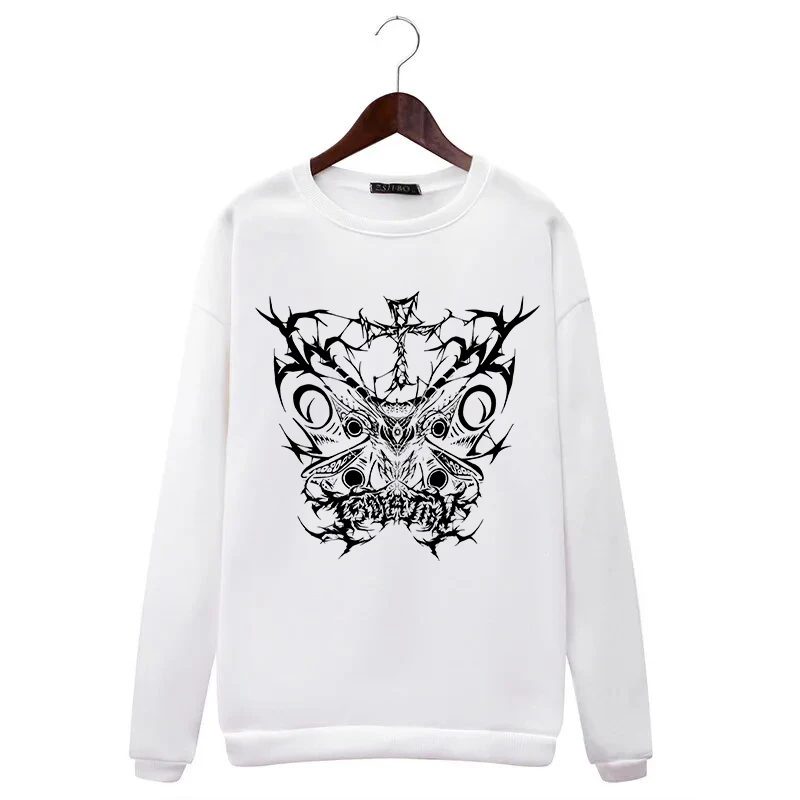 

Y2K Gothic Personalized Art Pattern Print Sweatshirt for Women Harajuku Fashion Loose Casual Hoodies Pullovers, Women's Clothing
