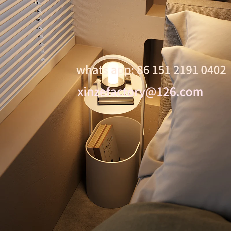 

Customizable Ultra Slim Nightstand Space-Saving Narrow Bedside Table for Small Bedrooms Modern Storage Cabinet