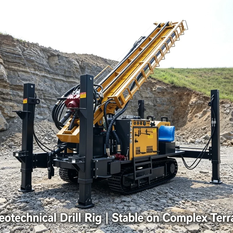 Customized Crawler Pneumatic Water Well Drilling Rig for Mine Water Supply & Complex Field Terrain Drilling