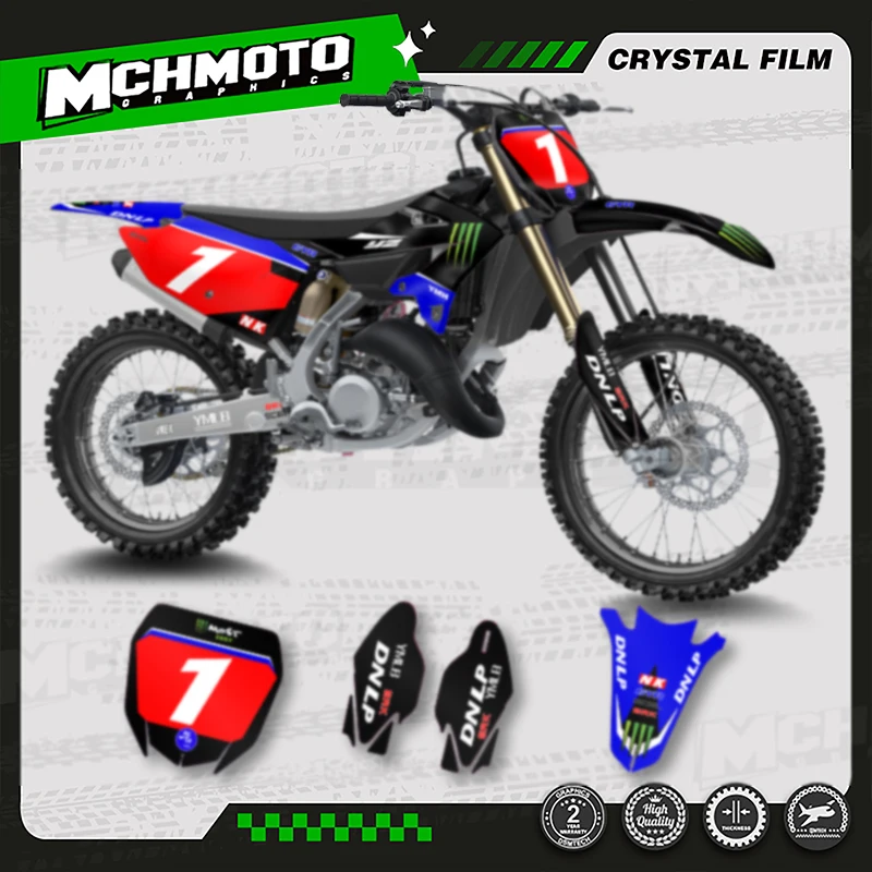 

MCHMFG Graphics Decal For YAMAHA YZ125 YZ250 YZ 125 250 2022 2023 2024 Custom Motorcycle Stickers Kits