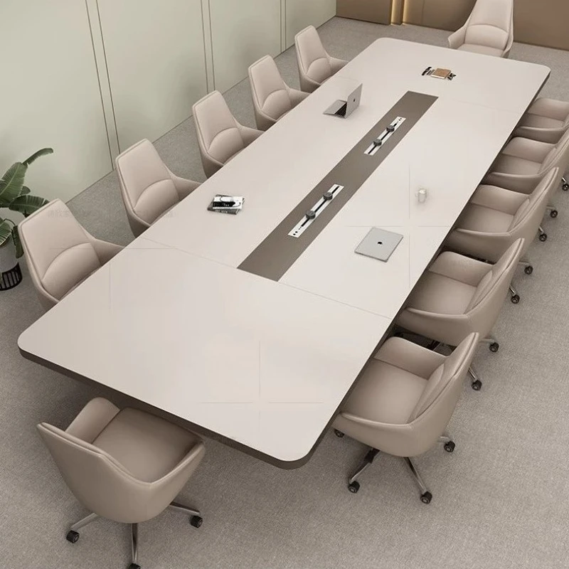 

Luxury high-end conference table minimalist modern conference room workbench negotiation reception chair office furniture home