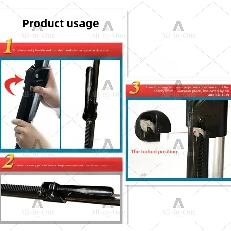 refrigerated truck compartment support rod telescopic support rod adjustable container fixed cargo block load bearing.000