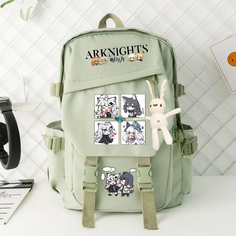 Arknights Anime Backpack For Elementary Middle School Students, Boys And Girls, Large Capacity, Lightweight, Spine Protection, A