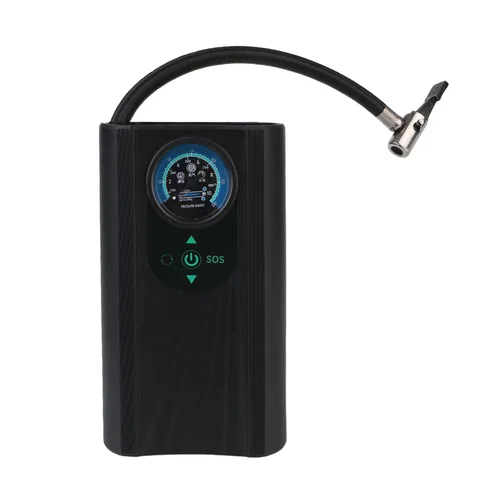 Imagen 2 del producto Bomba de aire de mano de inflado rápido, compresor de aire eléctrico de 12V para motocicleta, inflador de neumáticos de motocicleta de alta precisión