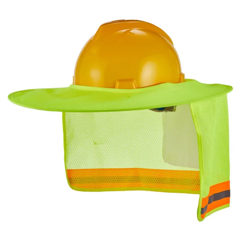 Sombrero duro de verano para hombres y mujeres, protección reflectante para el cuello, casco de protección solar para trabajadores de la construcción