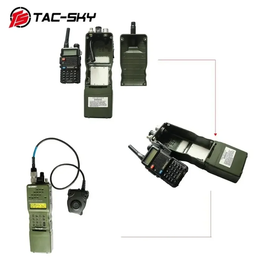 TAC-SKY Tactical Radio Model Kit AN/PRC-152/152A Radio Adapter Compatible with 6-pin tactical PTT adapters