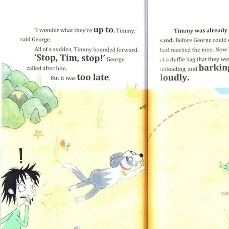 9 Books/Set Enid Blyton The Famous Five Adventures Collection Children English Picture Book Detective Stories Libros Livros