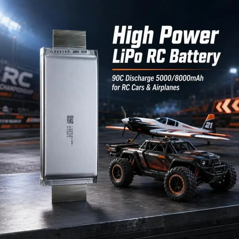 1064145 LiPo Battery 90C 5000mAh 8000mAh Replacement Battery for RC Car RC Model Airplane