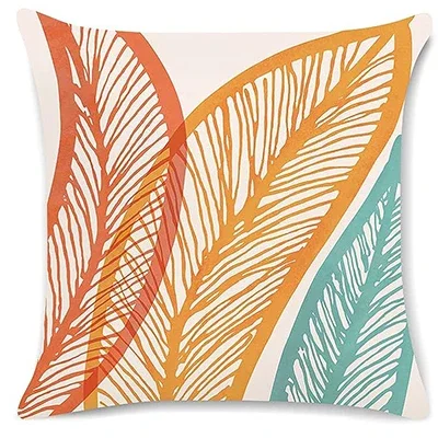 Cushion Cover Tropical Leaf Mountain 45 x 45 cm Decorative Pillow Cover Sofa Living Room Home Decoration Throw Pillow Cover