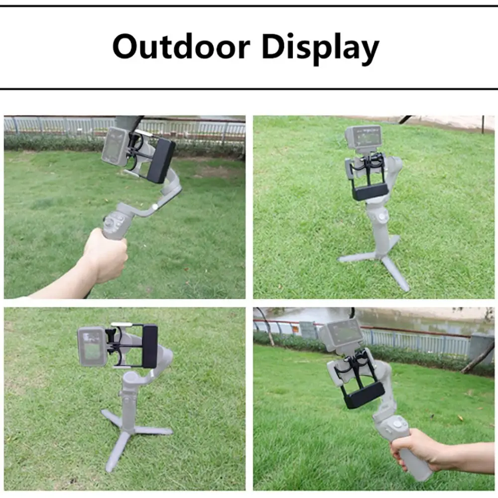 Adjustable Action Camera Adapter Universal Carbon Fiber Design Handheld Gimbal Switch Mount Plate for DJI Osmo Mobile 7P/7 - Image 5