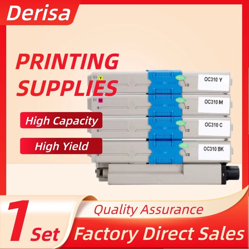 

1Set MC363 Toner Cartridge 46508712 46508711 46508710 46508709 Europe Compatible for OKI C332dn MC363dn C332 Printer Cartridge