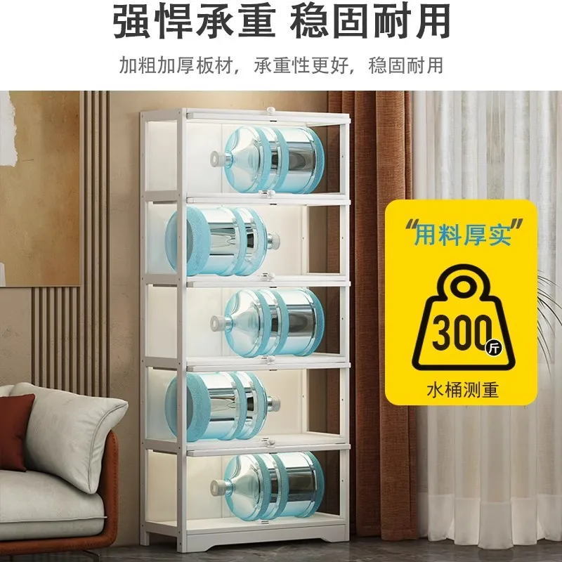 Acrylic bookshelf dust-proof bookcase storage living room floor locker