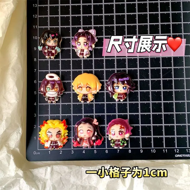 Demon Slayer Accessories Seamless Dot stickers, Nezuko Water Cup stickers, Zenitsu Car stickers, Anime Gel Glue DIY Materials view 2
