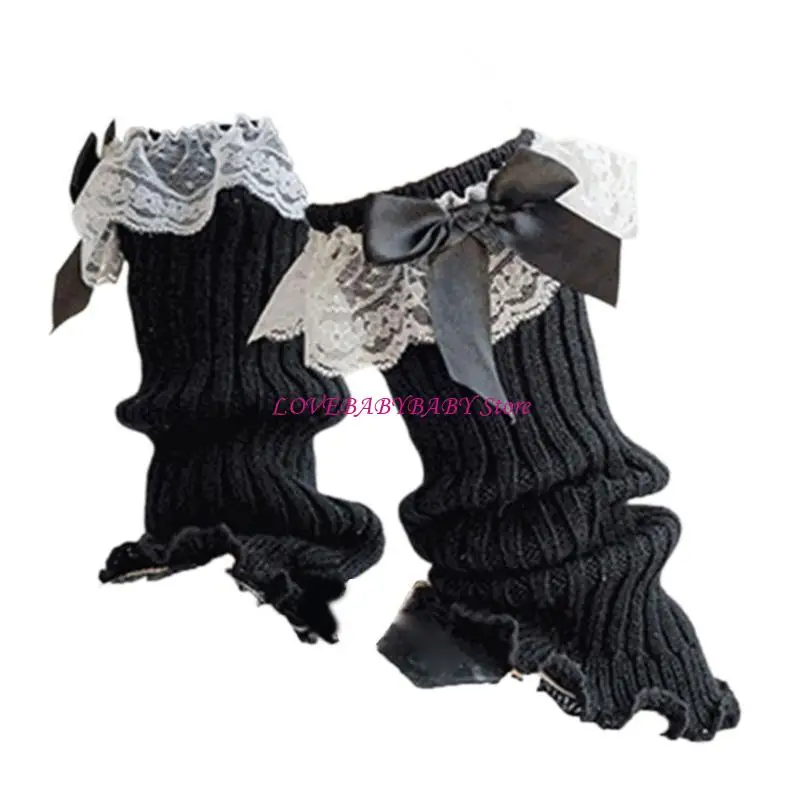 

Ballet Dance Leg Warmers for Little Girl Winter Autumn Leggings Lace Bowknot Knee Socks Leg Cover Fashion Leg Protectors 4XBC