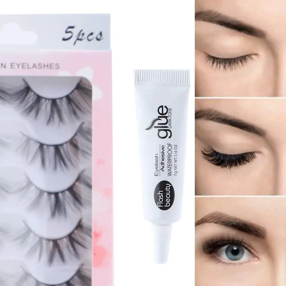 Black 7g Strong Long Lasting Moderate Safe Eye Makeup Tools Eyelash Adhesive Double Eyelid Glue Flase Eyelashes Glue