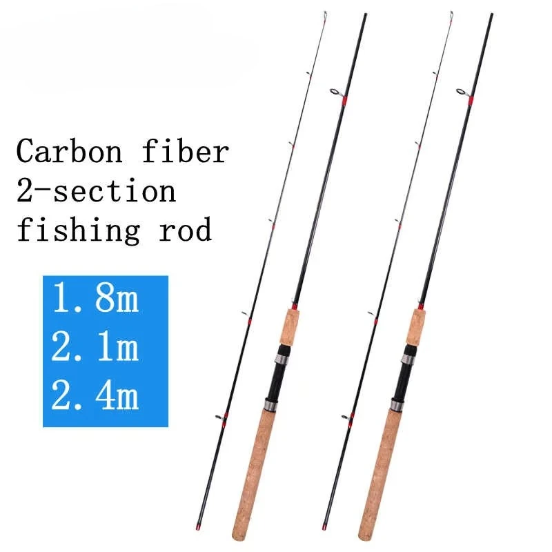 cork spun fiberglass EVA handle Yamato rod lightweight carbon fiber 2-section fishing rod cast rotating fishing rod