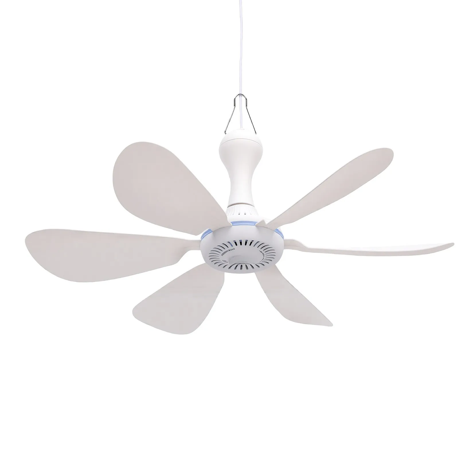 Portable Solar Powered Ceiling Fan 10W for Camping Tents for rvs For Outdoor Use Foldable Lightweight 36dB 42x18x15cm