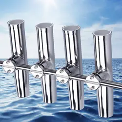 4XMarine In Acciaio Inox Morsetto On Canna Da Pesca Supporto Regolabile Per 7/8