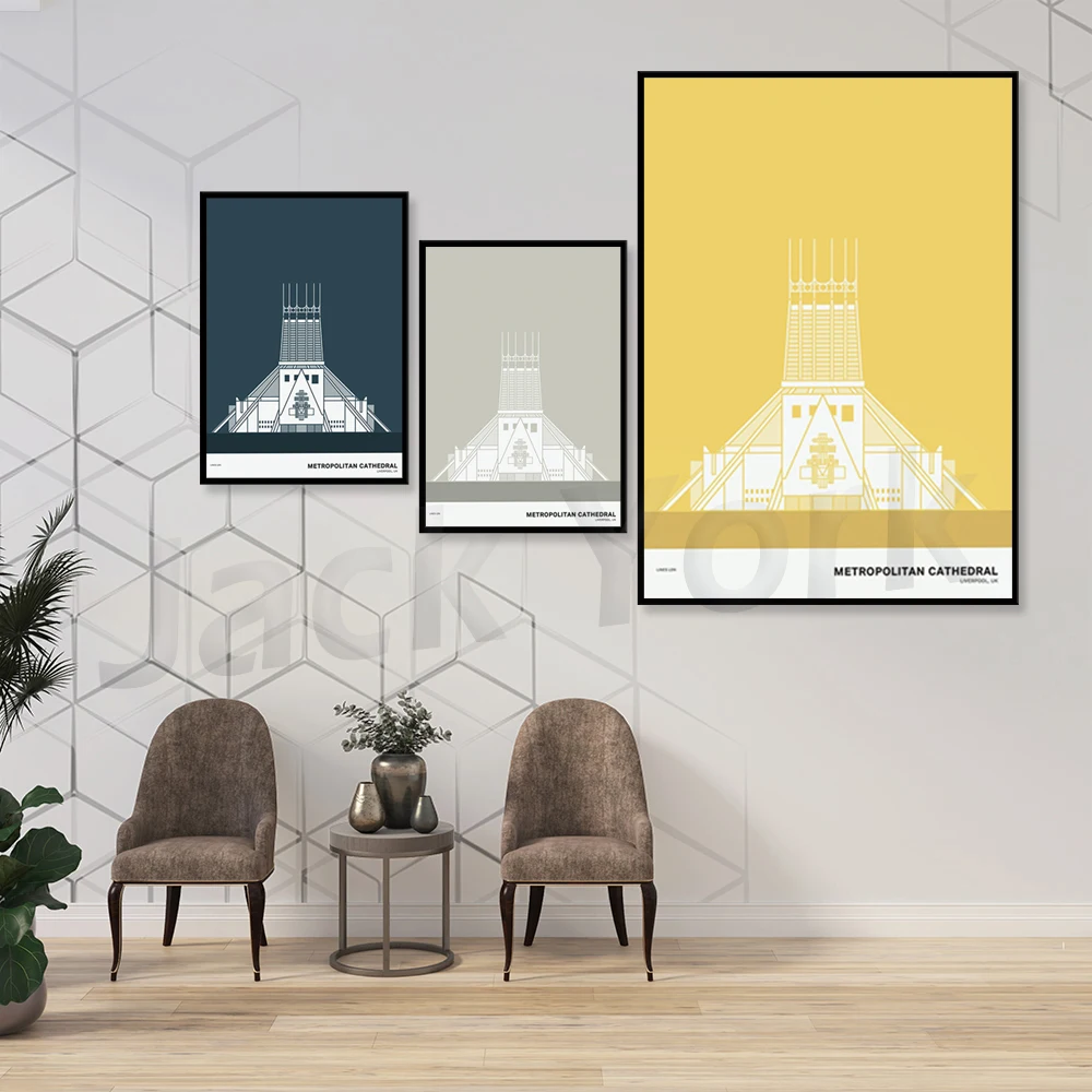 Metropolitan Cathedral, Liverpool Print | Liverpool Poster | Liverpool Illustration | Liverpool Architecture Print