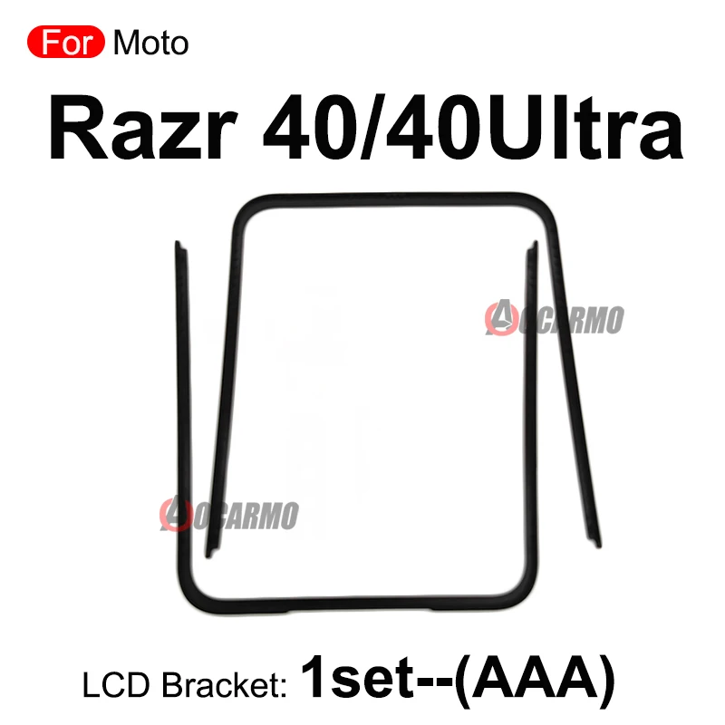 For Motorola Moto Razr 40 50 Ultra 40U Front Screen Stand Middle Bezel Frame LCD Display Bracket Plastic Hoder Repair Parts image 6
