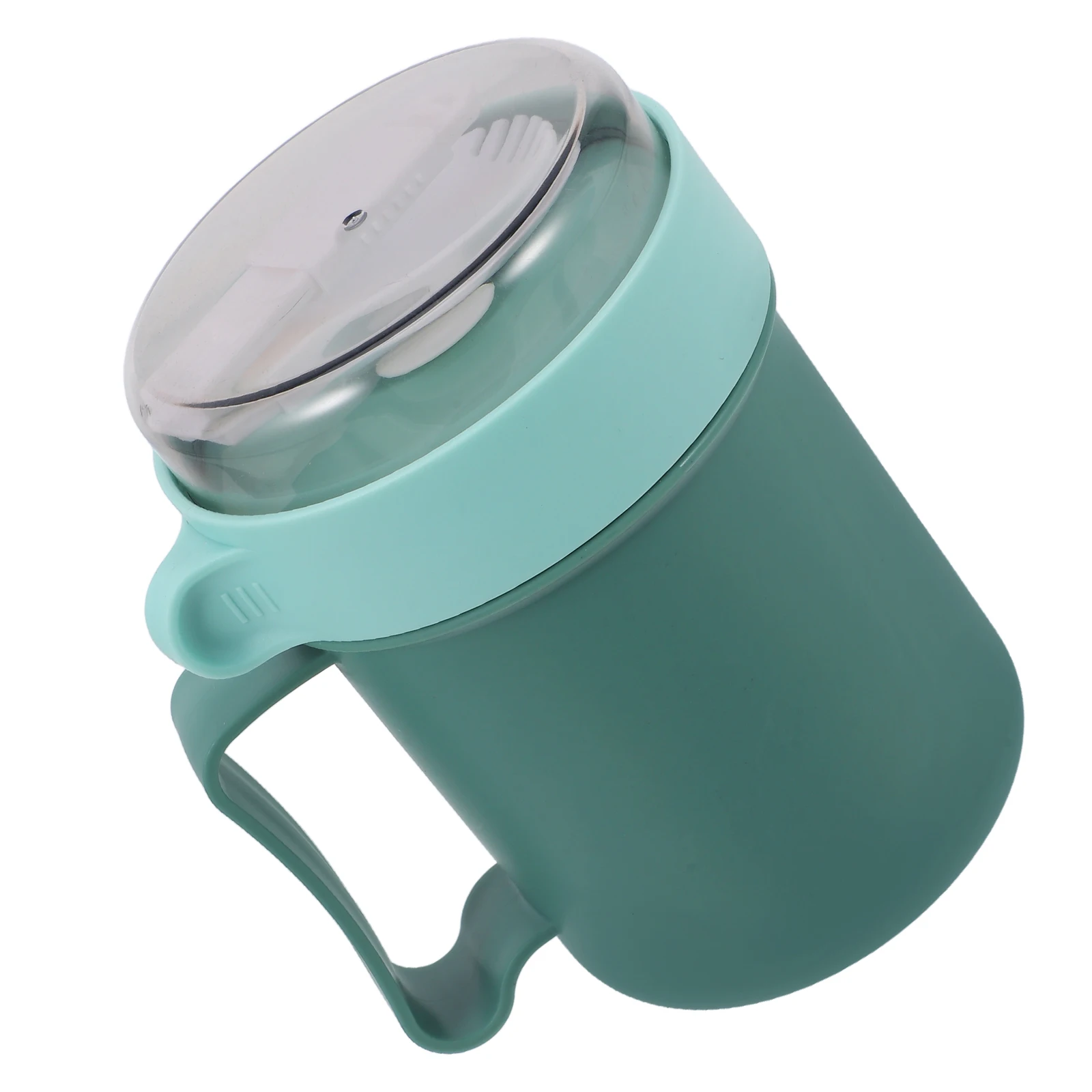 

Breakfast Cup Jar with Lid Soup Mug Dark Green Stainless Steel Portable Breakfast Cups Travel Microwavable Safe