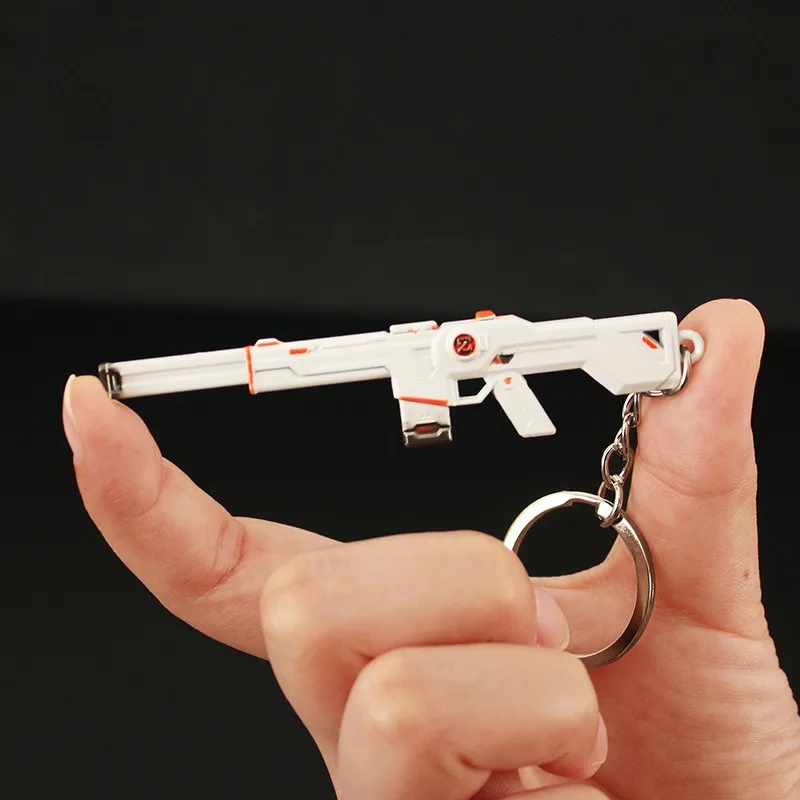 9cm Valorant Weapon Phantom SPECTRUM Gun Keychain Reaver Karambite Knife Metal Model Manga Peripheral Machine Gift Toys for Kids