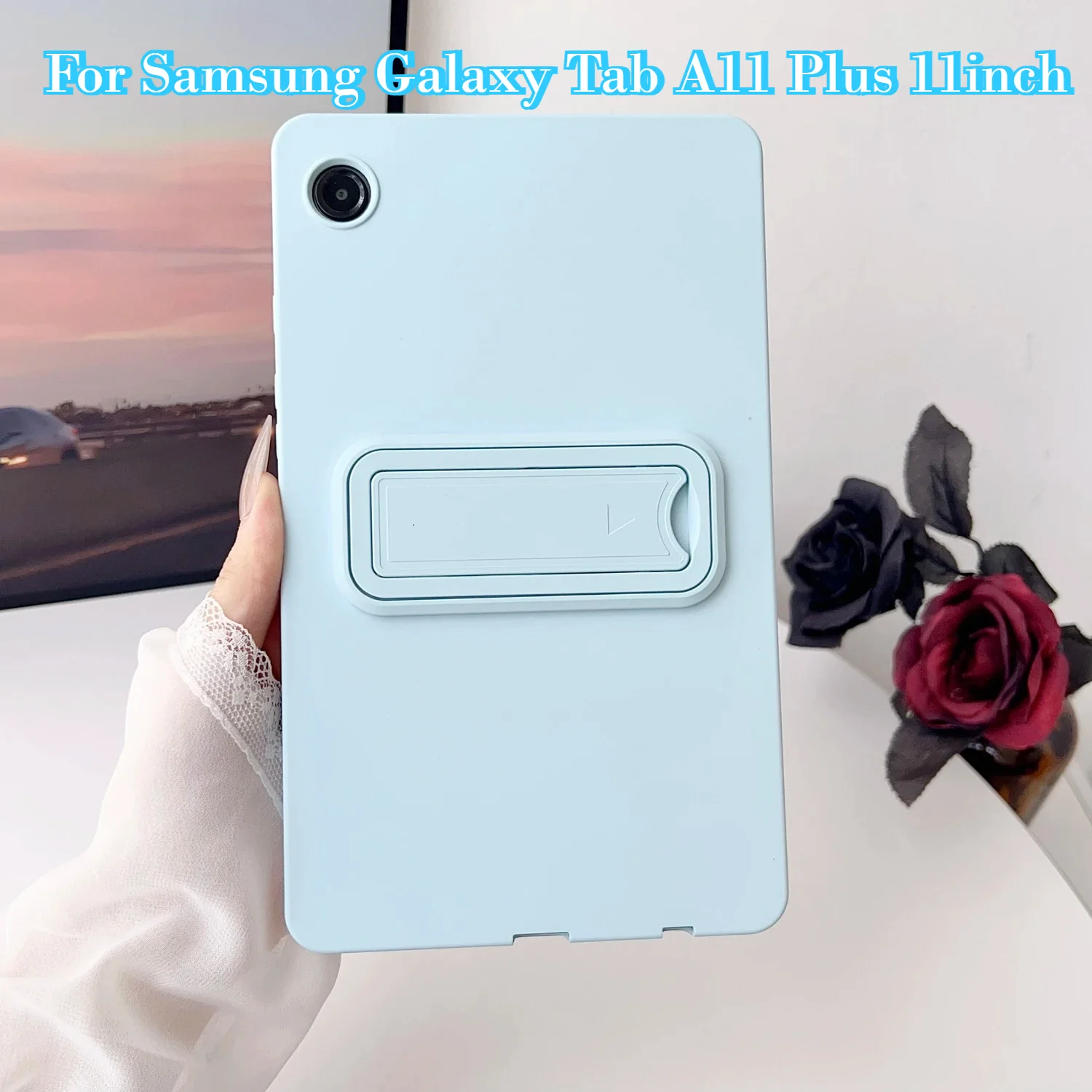 Skin Feel Stand Tablet Case for Samsung Galaxy Tab S11 A11 A9 Plus A8 A7 Lite 11 10.5 8.7 