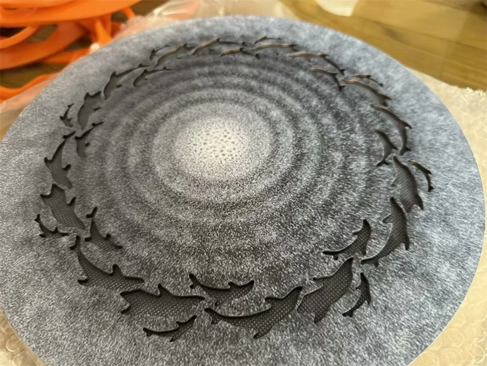 أسطوانة تيار من الخشب الصلب 12 بوصة عالية الجودة ، أسطوانة يد بتصميم جديد مع نمط جميل لليوجا والتأمل ، صوت موجات البحر