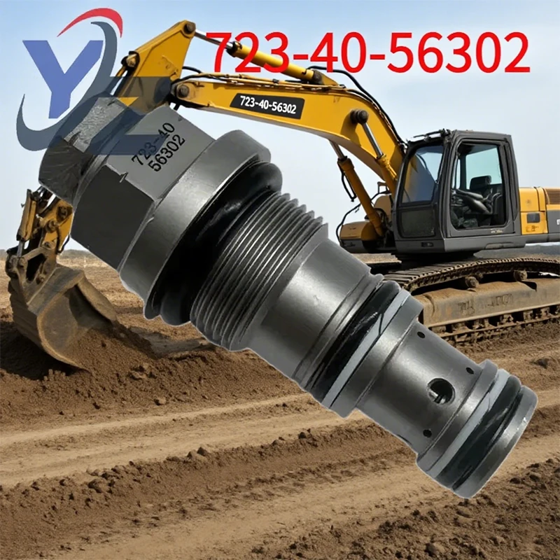 

723-40-56302 Excavator Overflow Valve PC200 300/350 400-6 Main Relief Valve for Komatsu 7234056302
