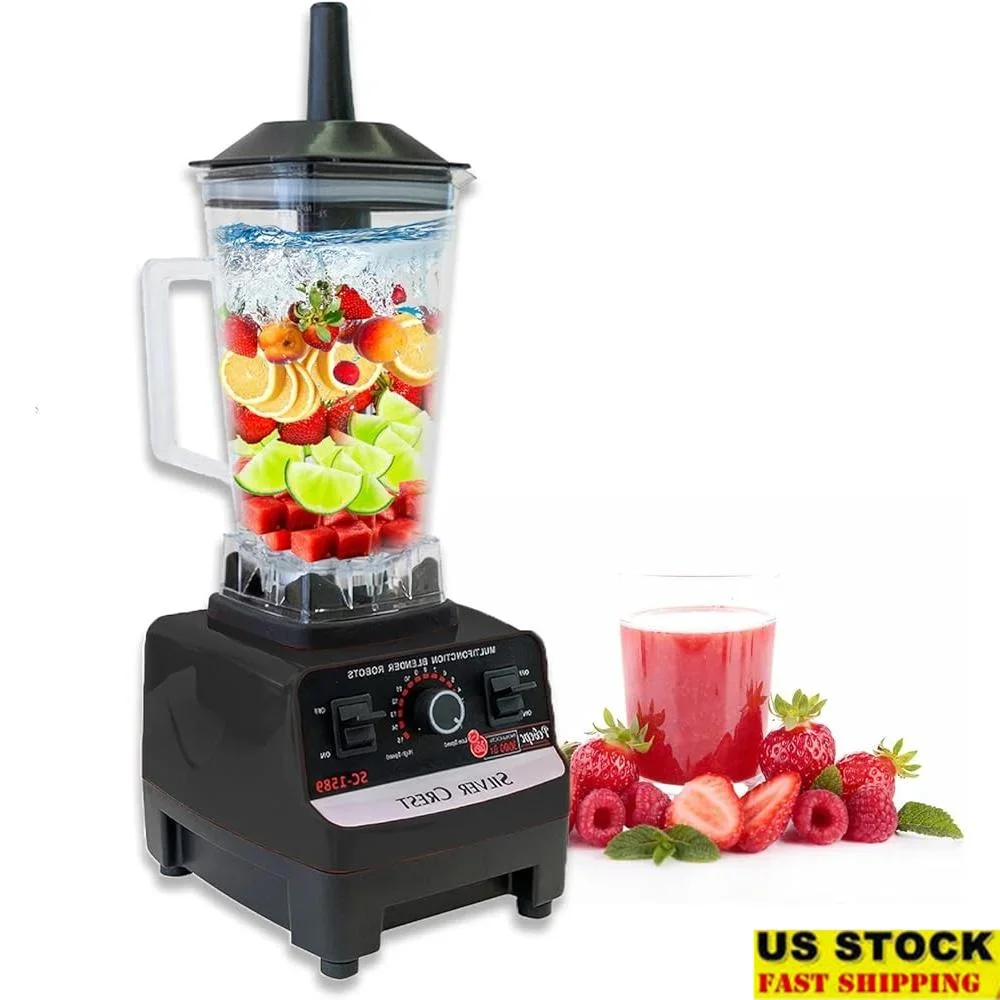 خلاط احترافي مزدوج الكوب بقدرة 4500 وات، 6 في 1، عصائر عصير، تقنية تعقيم أغذية الأطفال، سهلة التنظيف، متعددة السرعات #1
