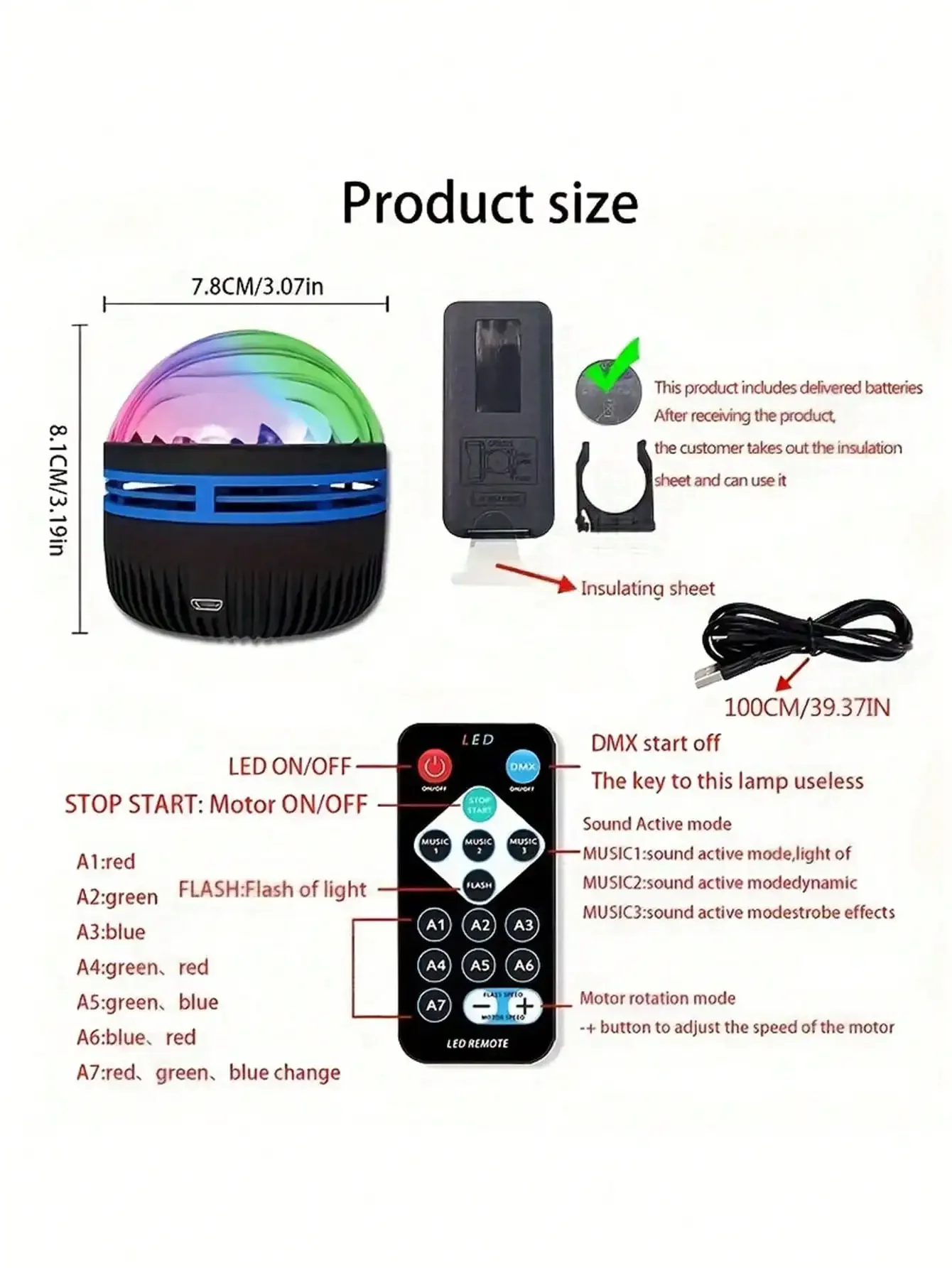 جهاز عرض الأضواء الشمالية: 16-لون أورورا ستاري سكاي، يعمل بمنفذ USB، جهاز تحكم عن بعد (غرفة النوم/المسرح المنزلي/عيد الميلاد) #4