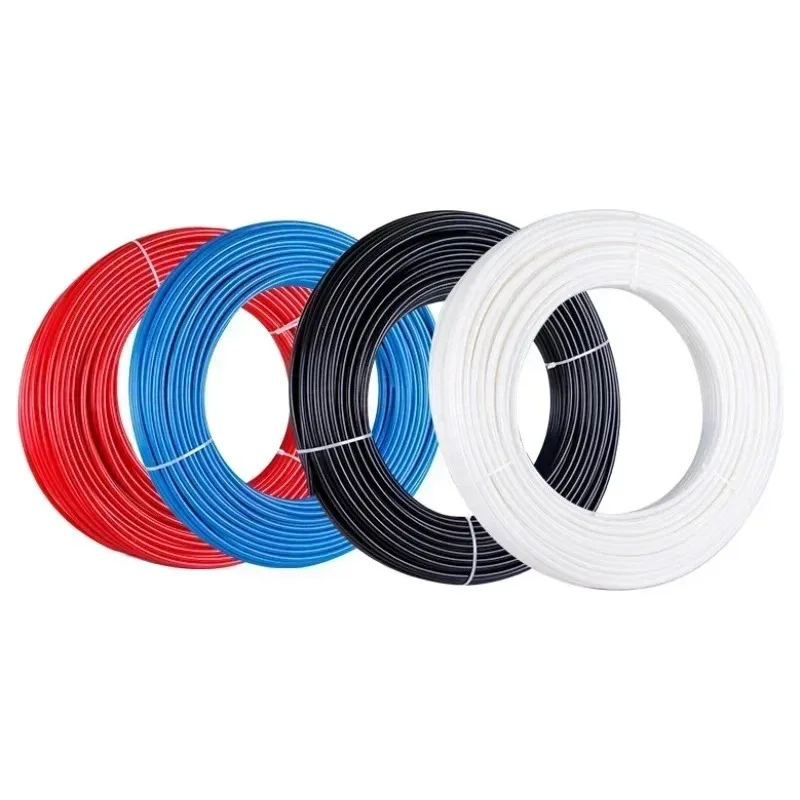 High Temperature Pressure Resistant Nylon PA Tube Pneumatic Air Pipe PA6 for Oil Lubrication System Black 4mm 6mm 8mm Tubing