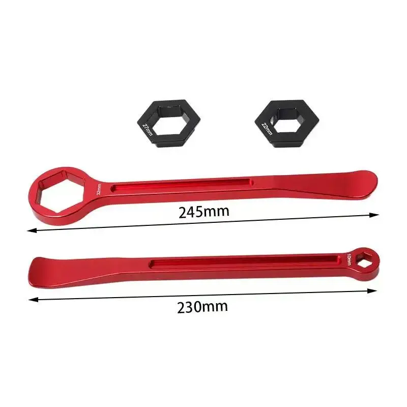 Applicabile per KTM 50cc-1290cc 2004-2022 Dirt Bike ADV Strumento per la rimozione dei pneumatici anteriori e posteriori Chiave per rimozione CNC Strumento per la rimozione dei cuscinetti