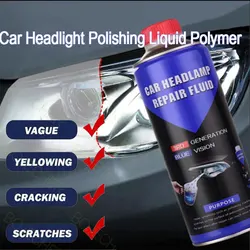 Car Headlight Liquid Polymer 100ML Evaporator Liquid Headlight Polisher Car Headlamp Renovation Restoration Cleaning Agent