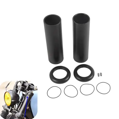 Couvercle de fourche de moto, manchons de fourche roulante en aluminium de 38.5mm pour BMW R65 R80 R100