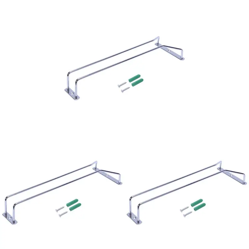 

Подставка-держатель ABRE-3X для бокалов для вина и шампанского со стеклянными подставками и винтовыми креплениями (серебристый)