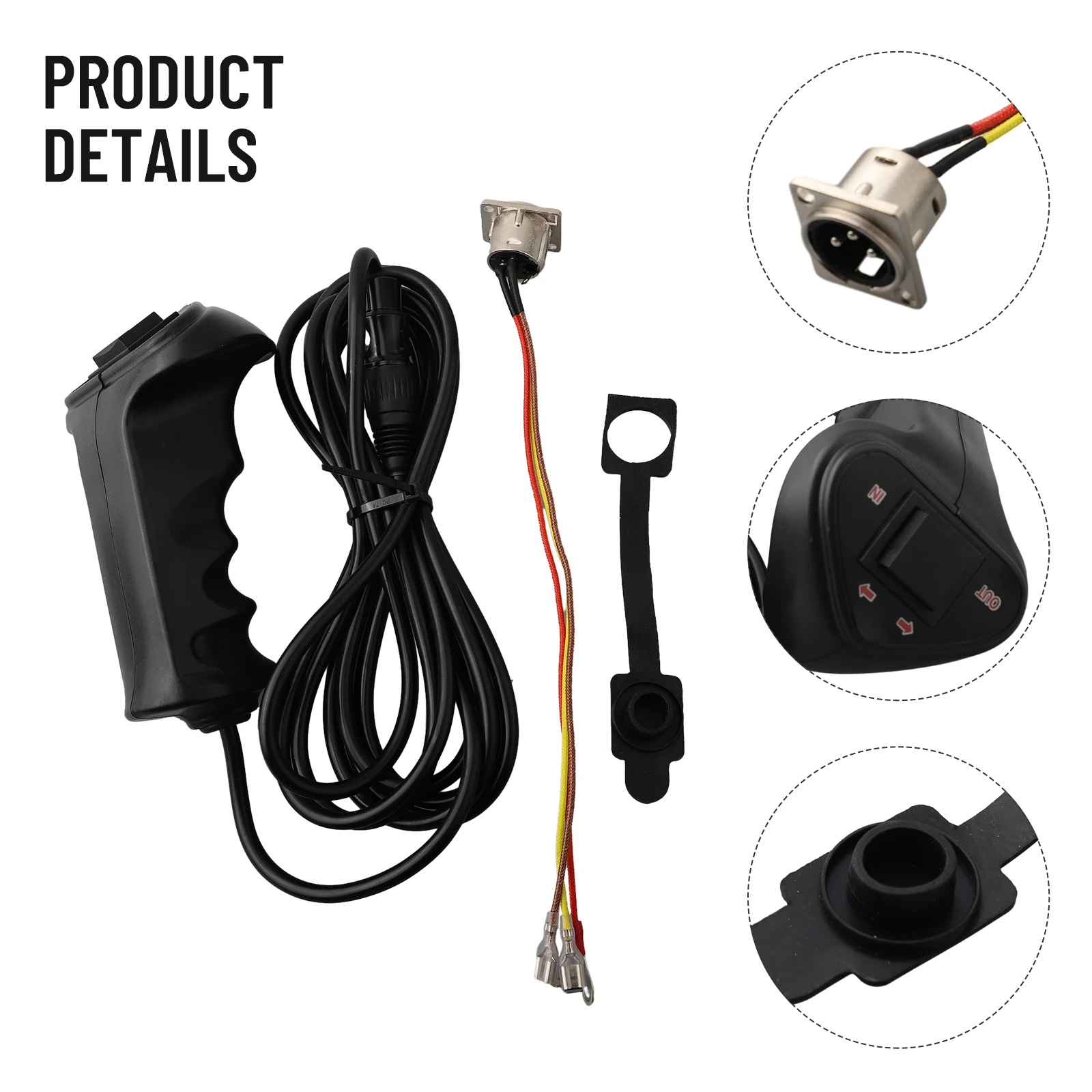 

Lightweight Long Service Life Manual Control Handle Wired Handheld Remote Control 250A About 3.6 Meters Wireless Remote Control