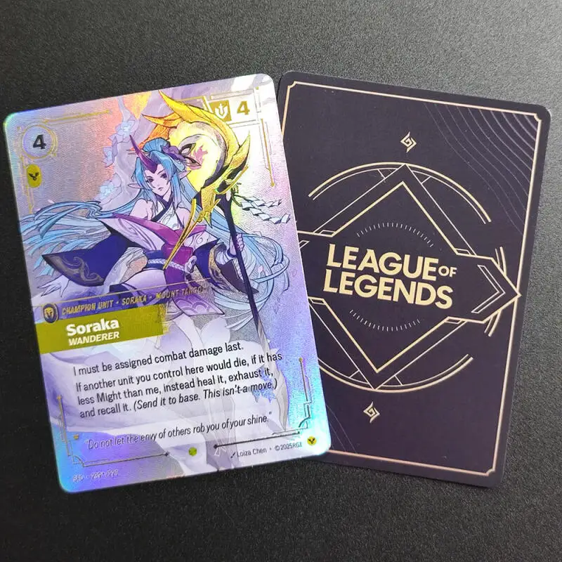 

Коллекционная игровая карта-подарок DIY Riftbound League of Legends Spiritforged SFD: Вейн, Ари, Ирелия, Бард, Тимо, Йон, Ясуо (Сигнатурная)