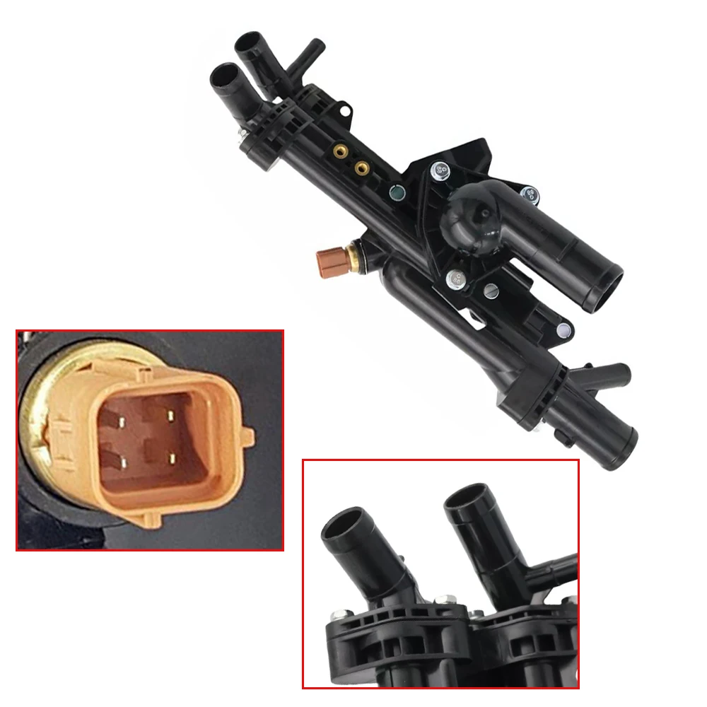 Engine Coolant Thermostat Housing 256002G545 2128801483, MB1200165 for Hyundai Santa Fe Sonata Kia Optima Sportage